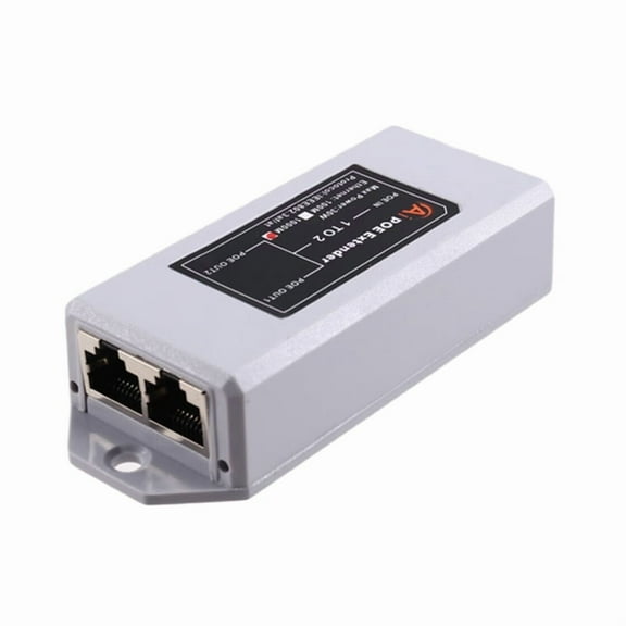 New 2 Port Gigabit POE Extender 1000Mbps - IEEE 802.3af/At PoE Repeater for IP Camera/NVR/AP, 100m Range Extender
