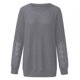 thumbnail image 5 of Pntutb Mujeres Casual Sólido O-cuello Encaje Patchwork Manga larga Jersey Blusa Camiseta tops Pntutb Pntutb-7253, 5 of 8