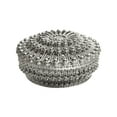 thumbnail image 2 of Caja de dulces de aromaterapia hueca chapada en plata | Caja de almacenamiento decorativa para recuerdos de boda | Elegante diseño de plástico | Organizador de recuerdos multiusos | Paquete de 12 |, 2 of 6