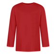 thumbnail image 7 of Trgacdwlo 3/4 Sleeve Shirts for Men Crew Neck Mens Baseball Shirts Summer Fall Big and Tall Plain Cotton Shirts Men Red S, 7 of 7