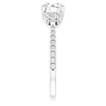 thumbnail image 5 of Seven Stone Solitaire Diamond Engagement Wedding Ring, Pave Set Solitaire With Accents Diamond Anniversary Ring, Cluster Diamond Ring, 14K White Gold Plated, 2.4 Ct Simulated Diamond, 5 of 5