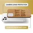 thumbnail image 6 of Case Yard Wooden Case Outside Soft TPU Silicone, Slim Fit Shockproof Wood Protective Phone Cover for Girls Boys Men and Women, Supports Wireless Charging Bye Boy Design case for iPhone-12/12-Pro, 6 of 7