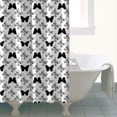 thumbnail image 4 of White Butterfly Black Pattern Shower Curtain 84"x72" ,Bathroom Decorative Shower Curtains Set with 12 Hooks,Modern Waterproof Washable Shower Curtain, 4 of 6