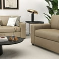 thumbnail image 6 of Roundhill Furniture Sakan Leather Upholstered 3-Piece Living Room Set, Sofa and 2 Cutler Chairs, 6 of 15