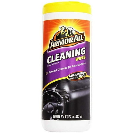 Armor All Cleaning Wipes Purple - Disposable Household Cleaning Cloths - 25 Count