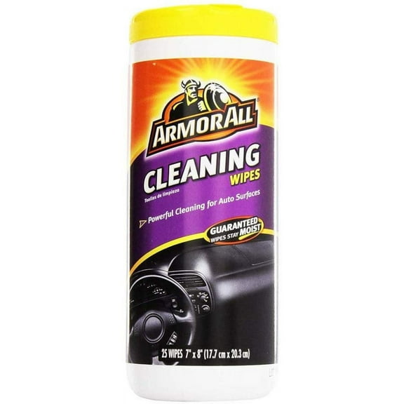 Armor All Cleaning Wipes Purple - Disposable Household Cleaning Cloths - 25 Count