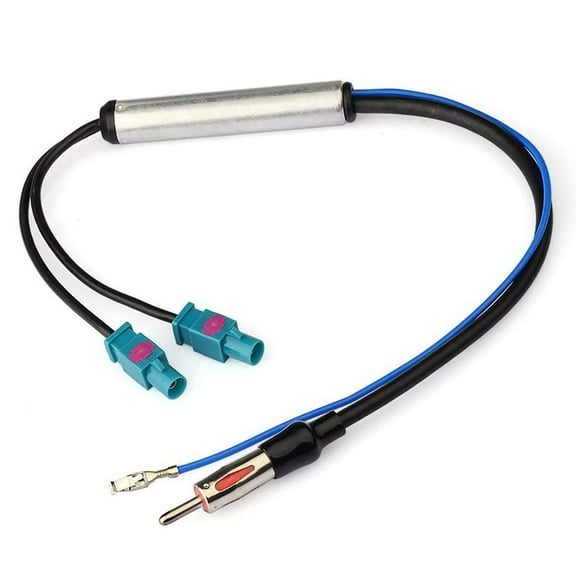 FYUU Radio Adaptor Antenna Am/Fm Audio Cable Dual Fakra-Din Aerial Antenna Adaptor