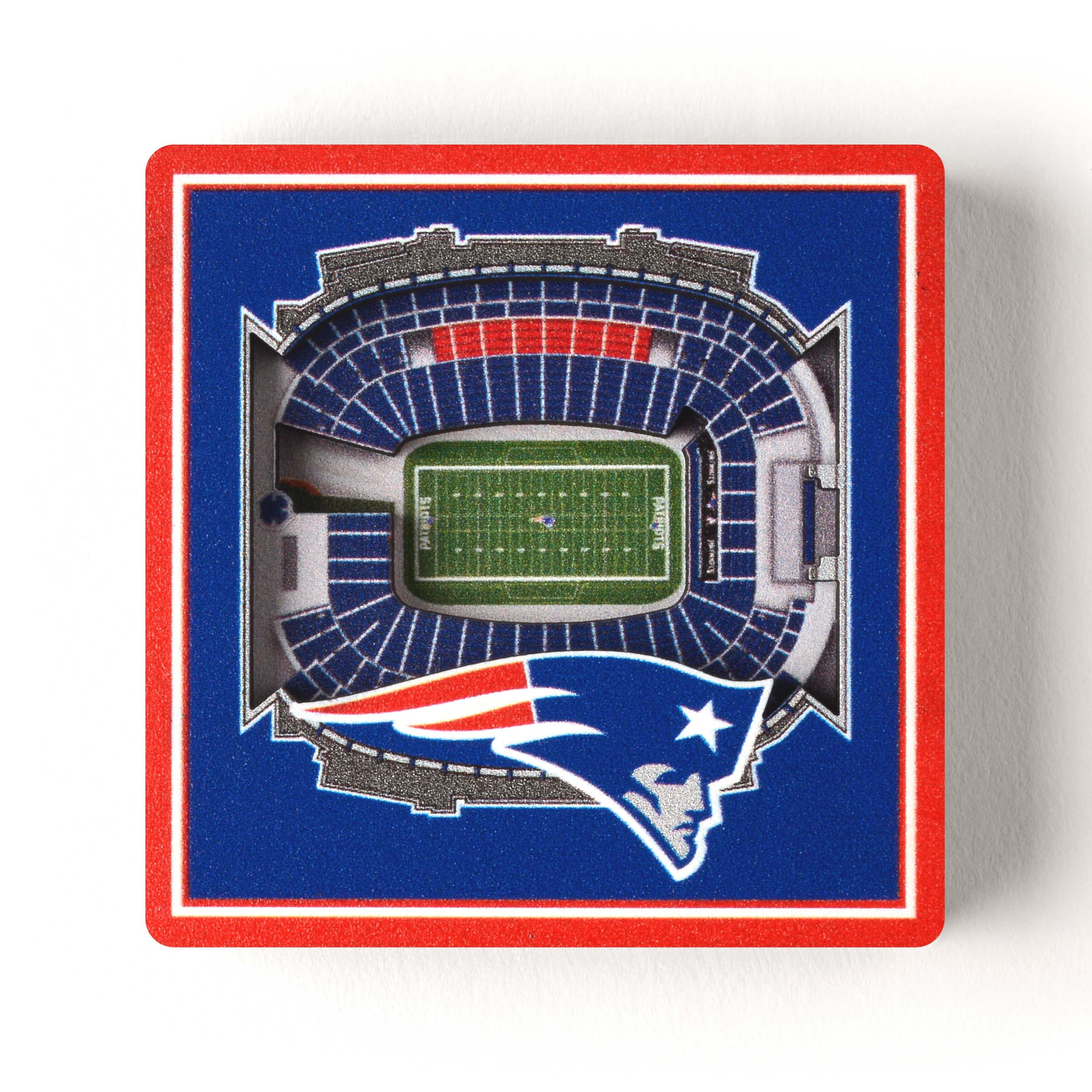 YouTheFan NFL New England Patriots 3D StadiumView Magnet
