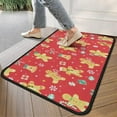 thumbnail image 4 of Red Christmas Gingerbread Man Pattern Door Rugs,Washable Non Slip Door Mats Indoor,Decorative Door Mats,Entry Mat Indoor for Entrance,Bedroom,Kitchen,Bathroom,30"x17", 4 of 6