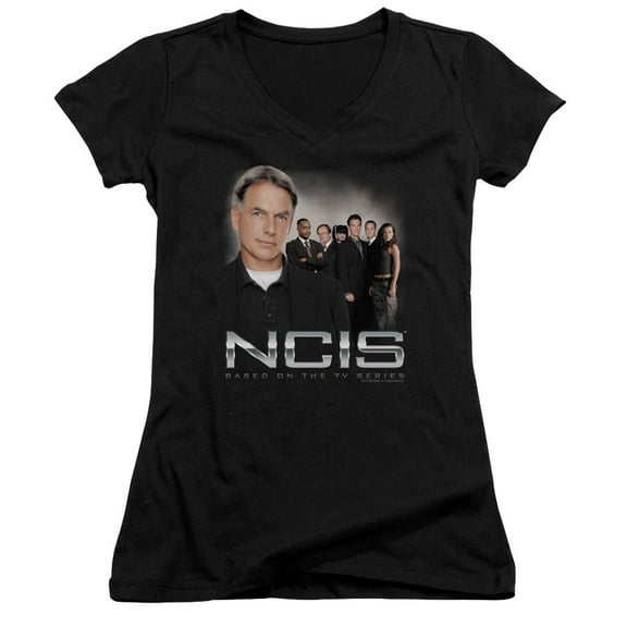 Ncis Investigators Junior Women's V-Neck T-Shirt Black