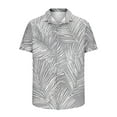 thumbnail image 6 of JXMVOJ Lightweight Non-Shrink Fade-Resistant Men's Casual Print Short Sleeve Button-Up Shirt, Summer Outdoor Casual Daily Wear, Unisex Turndown Collar Floral Blouse, 6 of 6