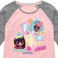 thumbnail image 3 of LOL OMG! Fashion Dolls - Cell Phone Chat Girls - Toddler & Youth Girls Raglan Graphic T-Shirt, 3 of 5