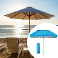 thumbnail image 6 of YWMJZEU 6ft Beach Umbrella Patio Parasol Portable Multipurpose Easily Install with Sand Light Blue, 6 of 9