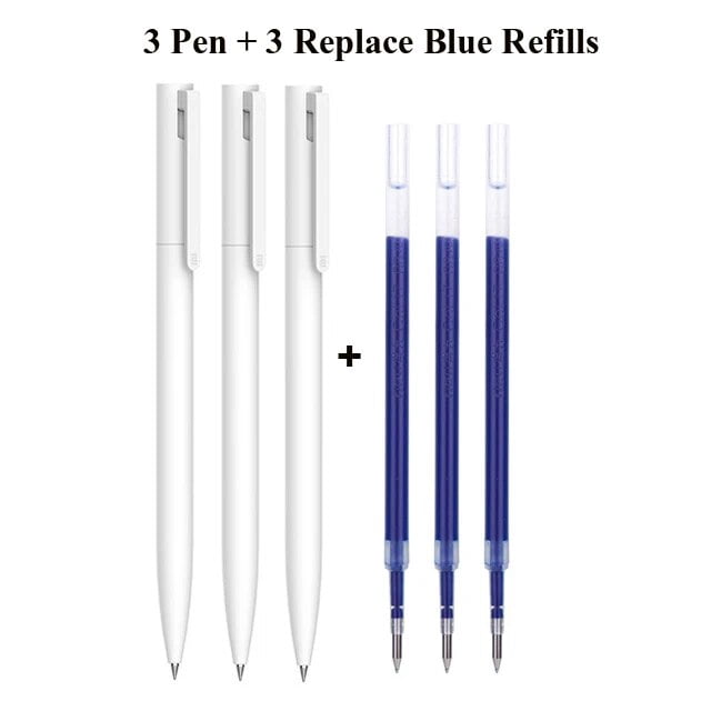 Senbaida Original Mi Gel Pen, Gel Ink, 0.5mm, Assorted Ink Colors, 3 Pack