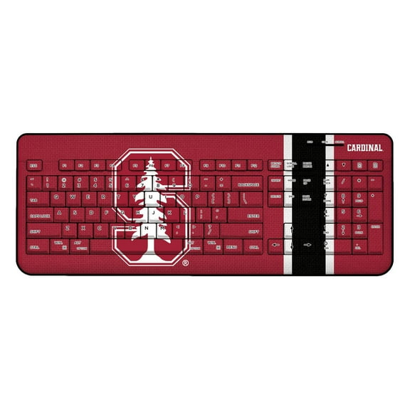 Keyscaper Stanford Cardinal Stripe Design Wireless Keyboard