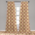 thumbnail image 5 of Ambesonne Retro Curtains, Colorful and Geometric, Pair of 28"x84", Multicolor, 5 of 5