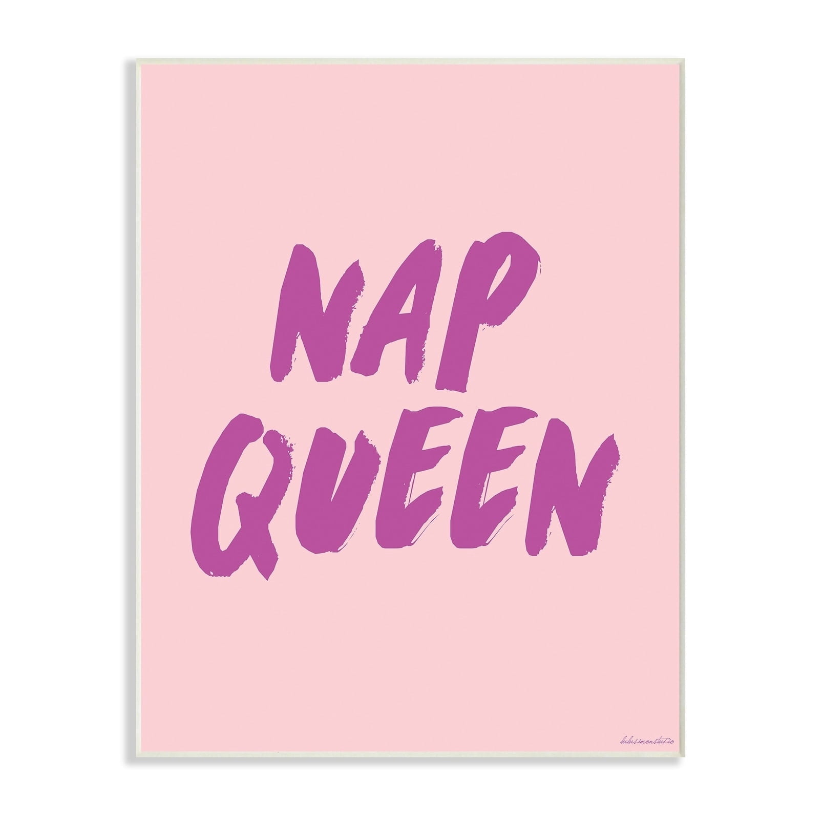 The Stupell Home Decor Collection Nap Queen Wall Art