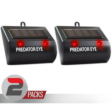 Predator Eye PRO, Solar Powered Ultrasonic Predator Light Animal Repellent Deterrent Light Night Time Animal Control - 2 (Best Ultrasonic Dog Deterrent)
