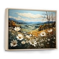 thumbnail image 2 of Designart "Serene Floral Breeze I" Flower Floater Framed Wall Art Living Room, 2 of 5
