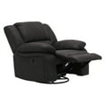 thumbnail image 3 of Artum Hill Austin Coal Black Polyester 40" Wide Swivel Gliding Recliner, 3 of 8