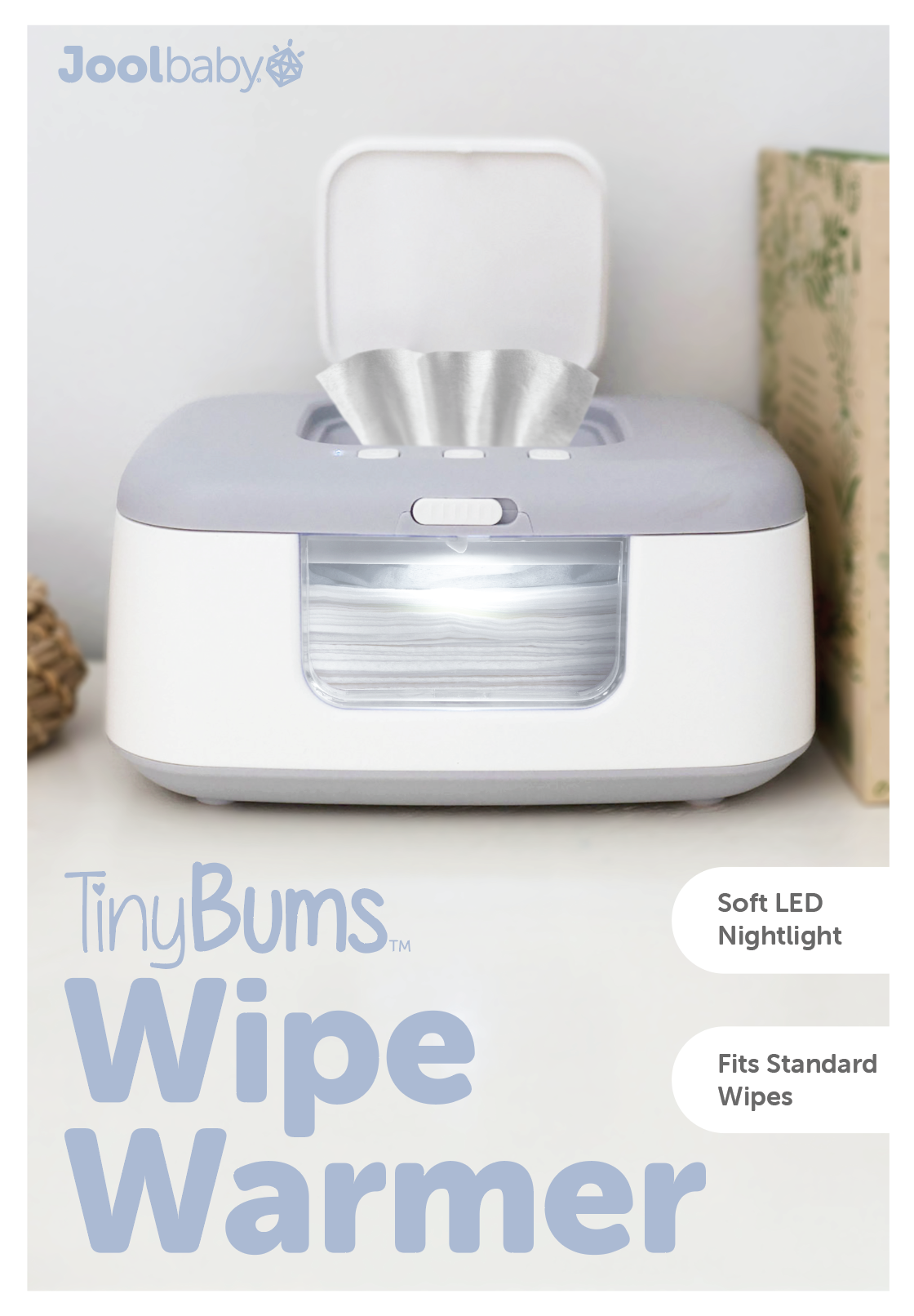 Jool Baby TinyBums Wipe Warmer with LED Nightlight photo 6