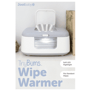 Jool Baby Tiny Bums Wipe Warmer and Baby Wipes Dispenser with Soft LED Nightlight, Gray