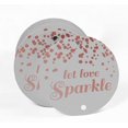 thumbnail image 2 of Inkdotpot Rose Gold Foil Paper Hang Tags Let Love Sparkle Wedding Favor Tags 50 Pieces, 2 of 6
