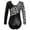 Black, variant on renvena Kids Girls Gymnastics Jumpsuit Ballet Leotard Long Sleeve Athletic Bodysuit