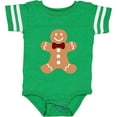 thumbnail image 3 of Inktastic Cute Gingerbread Man with Red Plaid Bowtie Boys or Girls Baby Bodysuit, 3 of 5