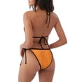 thumbnail image 2 of Zufioo Orange Glitter2 for Women's Bikini Set,High Elastic Swimsuit and Swim Trunks Two-piece Set-Removable Chest Pad,Strap Style,Pool and Beach Swimwear-Medium, 2 of 7