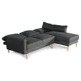 thumbnail image 4 of Sala Modular Reversible Makora Kissa con Memory Foam Color Oxford Lino Respaldo Reclinable de 3 Posiciones, 4 of 9