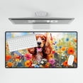 thumbnail image 4 of Welcome Spring Summer Cocker Spaniel Portrait Flower Blue Sky Desk Mat Full Keyboard Mouse Pad Cockers Dog Lover Gifts Large Mousepad - 12001, 4 of 5
