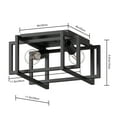 thumbnail image 4 of LOHASLED 2-Light Flush Mount Ceiling Light Fixture with Black Shade,Cage Ceiling Light,11.5*11.5*5.91&nbsp;inches Suitable for Living Room Dining Room Bedroom, 4 of 4