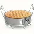 thumbnail image 4 of HLONK Steamer Rack Trivet with Handles Compatible with Instant Pot Accessories 6 Qt 8 Quart Pressure Cooker Trivet Wire Steam Rack Great for Lifting out Whatever Delicious Meats and Veggi, 4 of 6