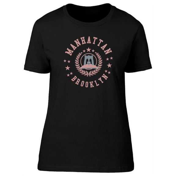 Manhattan Brooklyn Statue T-Shirt Women -Image by Shutterstock, Female Medium