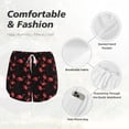 thumbnail image 4 of Susaid Flamingo Print Women's High Waisted Running Shorts Quick Dry Athletic Gym Track Workout Shorts Zip Pocket-X-Large, 4 of 7