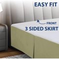 thumbnail image 4 of czcpp-Double Brushed Microfiber Pleated Easy Fit Bed Skirt, Ultra Soft, and Wrinkle Resistant - Sage, Twin, 4 of 4