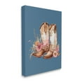 thumbnail image 4 of Stupell Industries Floral Cowgirl Boots on Blue Beauty & Fashion Painting Gallery Wrapped Canvas Art Print Wall Art, 30 x 40, 4 of 8