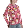 thumbnail image 3 of Hoodies for Women - Cow And Flower Comfrt Colour Drawstring Women'S Fashion Hoodies & Sweatshirts, Fall Outfits Clothes for Women 2024 Pullover with Kangaroo Pocket, 3 of 7