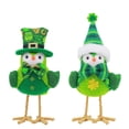 thumbnail image 2 of 2pcs St. Patrick’s Day Featherly Friends Birds - Table Decor and Figurines, St. Patrick’s Day Decorations, Farmhouse Style Bird Figurines for Indoor Display, Holiday Home Accents, 2 of 5