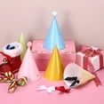 thumbnail image 5 of Uxcell 20Pcs Mini Birthday Party Hats, Colorful Paper Party Hat, Adjustable Cone Caps Birthday Decorations for Stuffed Animals Adults Parties Supplies Wedding Celebration, Light Blue, 5 of 6
