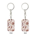 thumbnail image 2 of Naloa Rabbit And Egg Print Keyfob with Split Key Ring and Print Labels, Key Labels Key Chain Tags, Luggage Tags, Car Key Chain Ring Keyfob Gift, 2 of 7