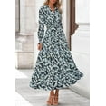 thumbnail image 3 of PRETTYGARDEN Women's Floral Maxi Dress Spring Long Sleeve V Neck Casual A Line Long Flowy Boho Party Dresses, 3 of 7