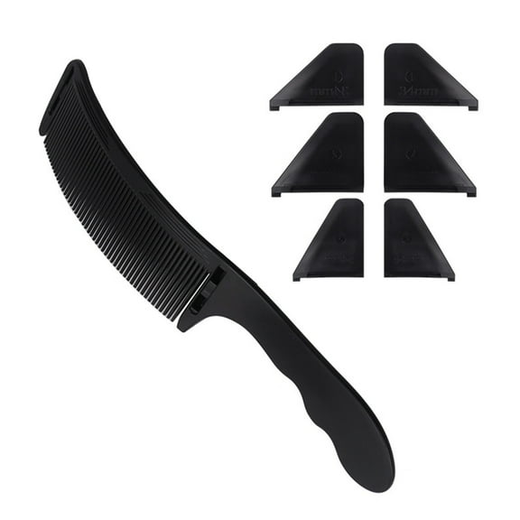 Ultra Thin Hair Comb Antistatic Anti-slip Handle Haircut Curved Comb Curved Design Professional Salon Hairdressing Tools