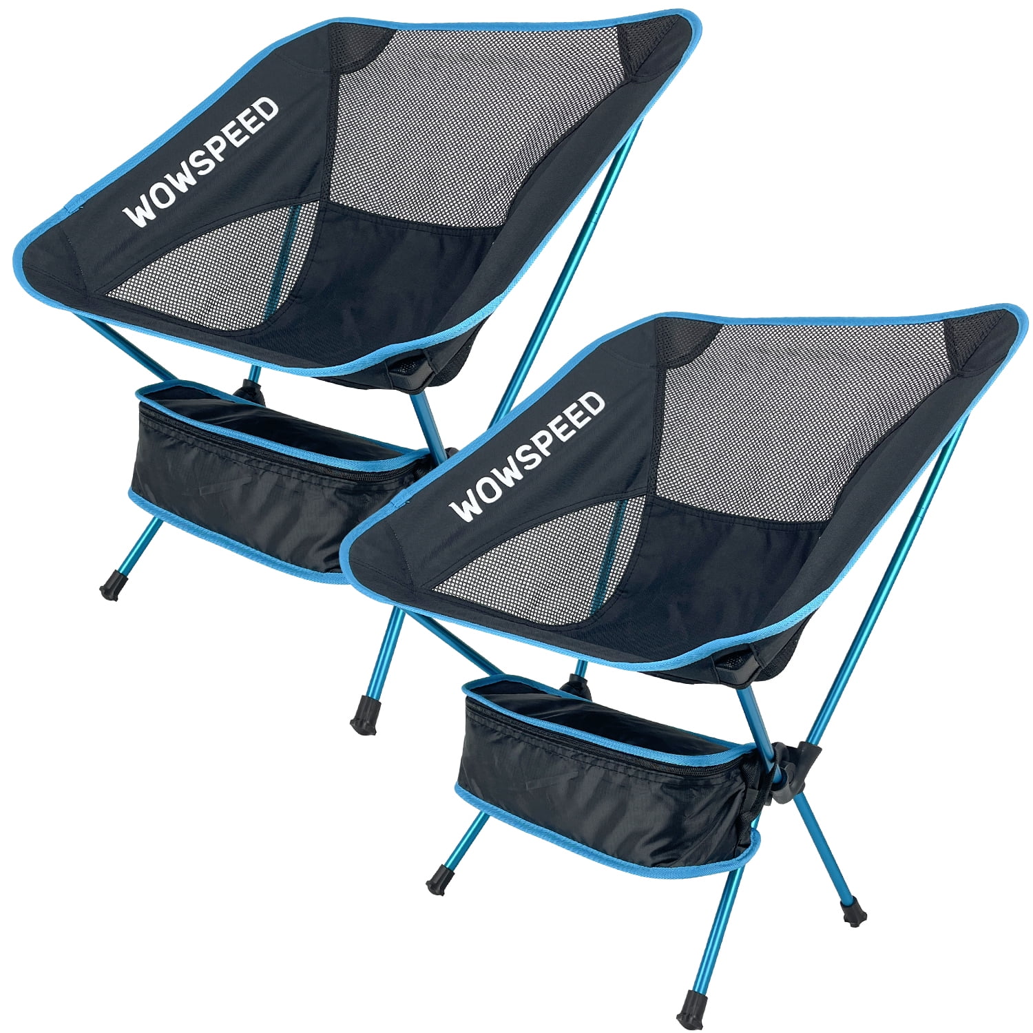 Portable Camping Chair with Carry Bag 2 Pack Lightweight Backpacking Chairs for Beach Hiking