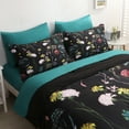 thumbnail image 7 of Wajade 7 Piece Colorful Floral Comforter Bedding Set, Queen, 7 of 7