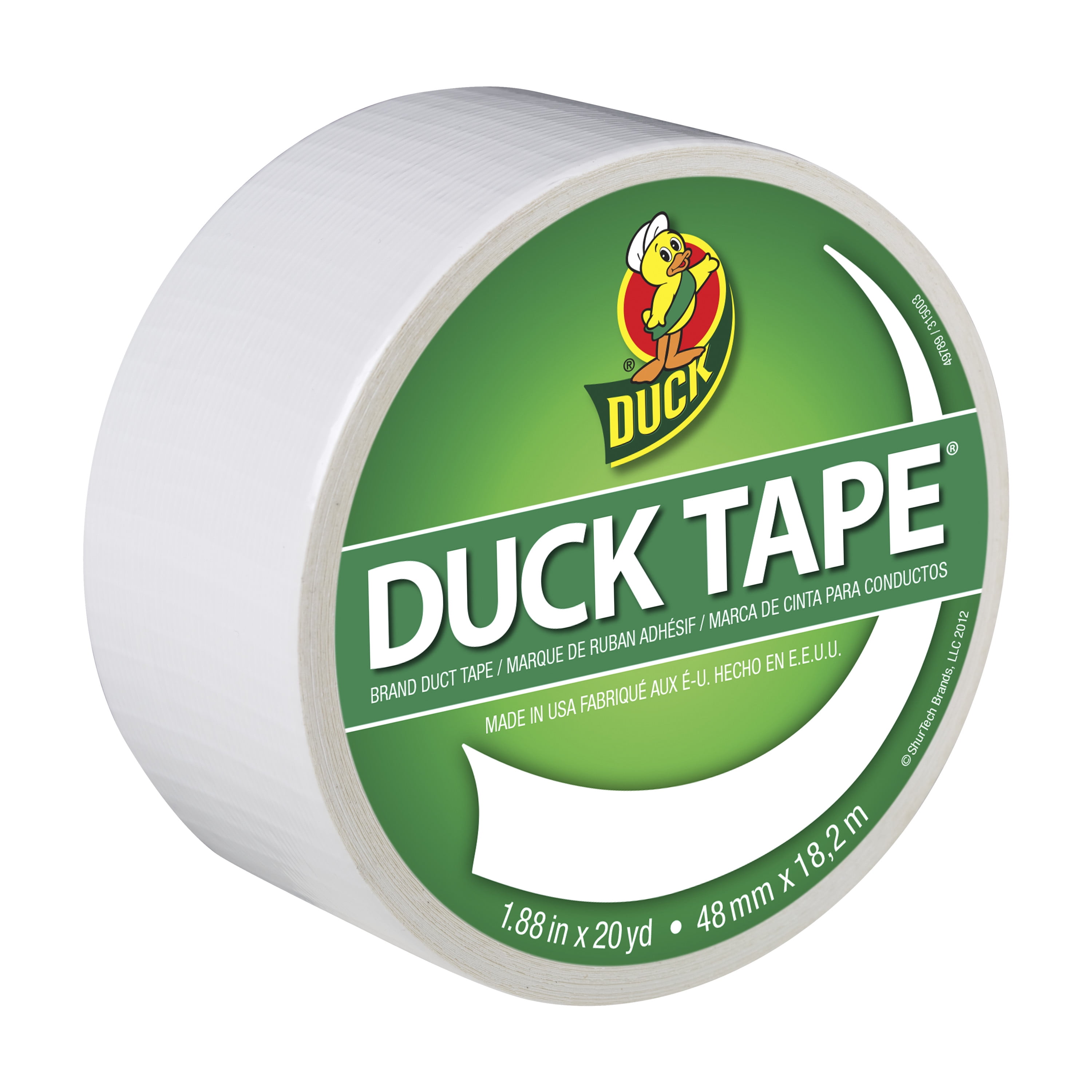 1 / Roll 1.88" Width X 60 Ft Length Red Duck Colored Duct Tape 