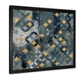 thumbnail image 2 of Designart 'Geometry Golden Stars With Intersecting Circles' Modern Framed Art Print, 2 of 4