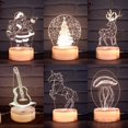 thumbnail image 2 of Lámpara 3D de amor romántico, luces de noche Led de acrílico, lámpara de mesa para niños, luces de señal de neón de navidad, regalos de cumpleaños del Día de San Valentín, 2 of 4