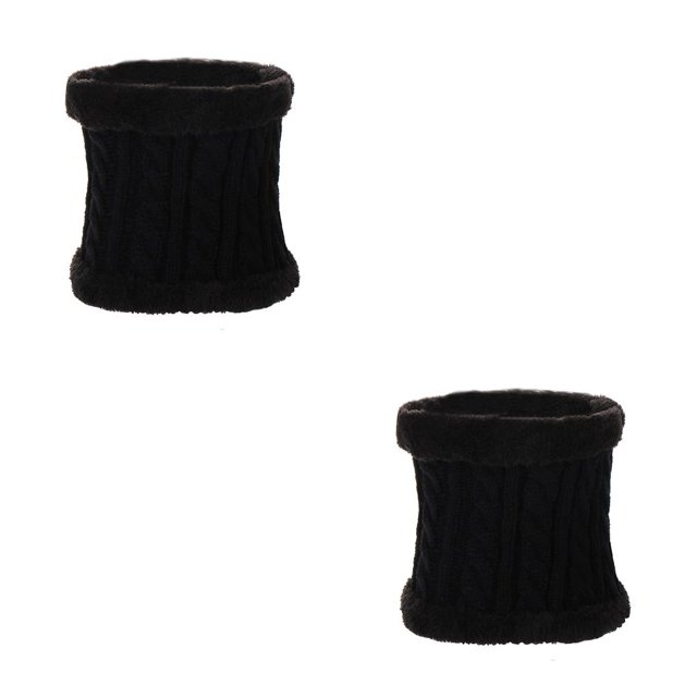 Qarigey Bufanda Bebé Invierno Cálido Kit Productos para niños Clima frío Suministros de calor cómodos Mitones elegantes Bufanda negra con bufanda negra 2Conjunto